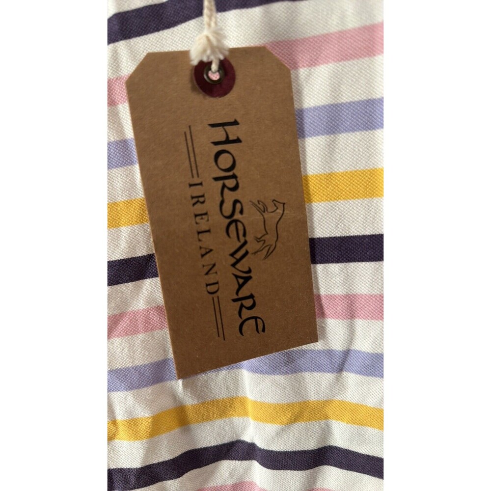 Horseware Ireland sleeveless Stripe Polo XXL 14 NWT - Picture 6 of 9